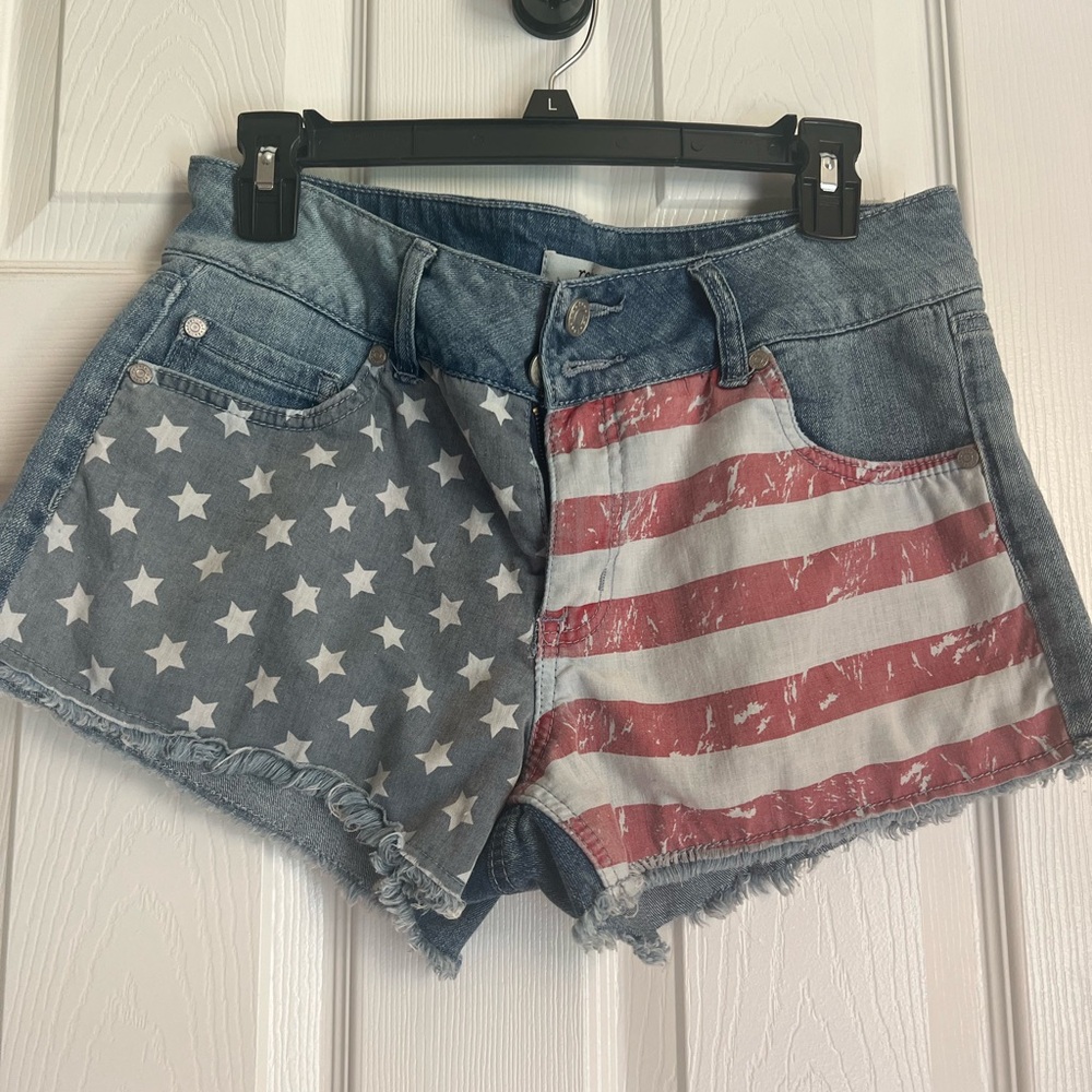 Blue jean shorts